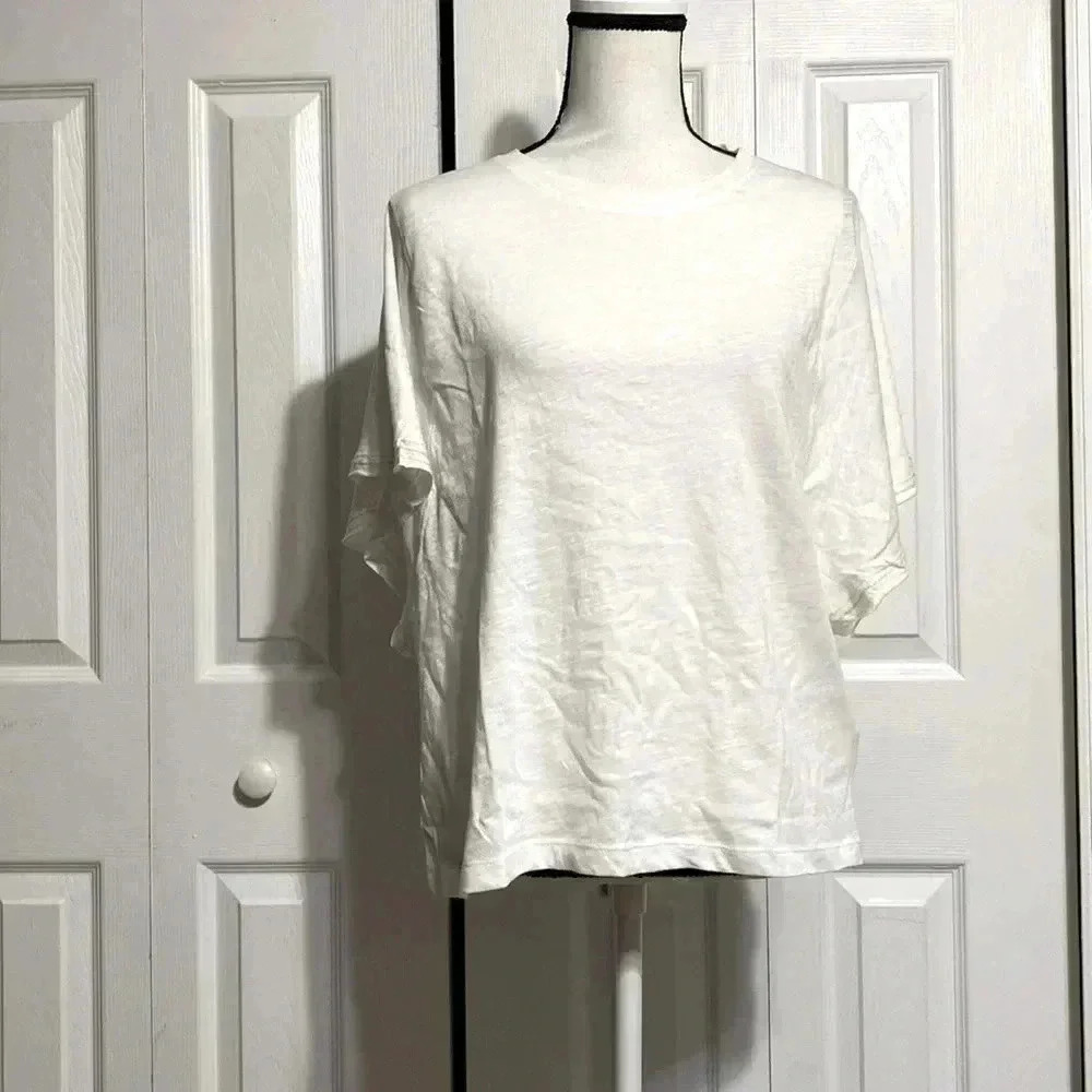 Grey State cream tee shirt top